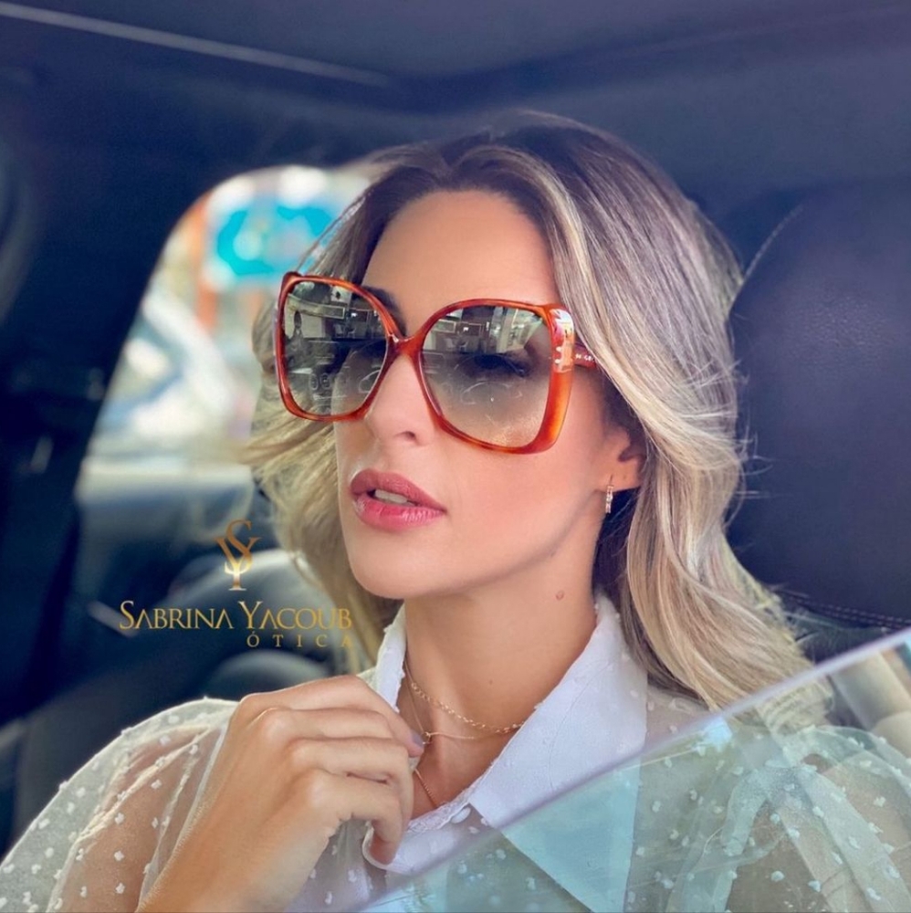 💯 Original GUCCIGreen Gradient Havana Butterfly Women's Sunglass GG0471S-003